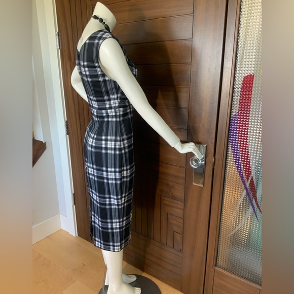 ROCK STEADY Dress, 50's Bodycon, on/off shoulder, Sz L - Picture 4 of 13